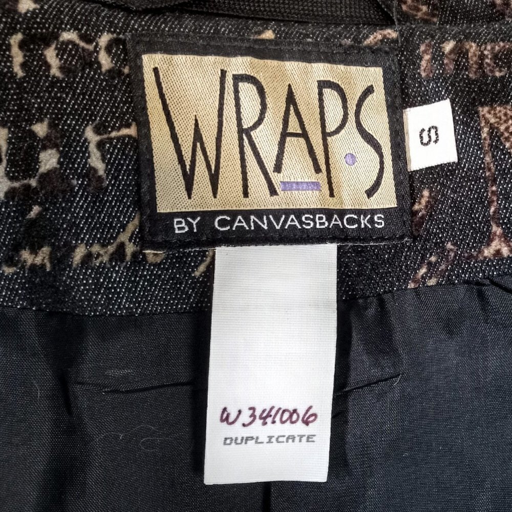 Wraps by Canvasbacks Rabbit Trim Print Jacket - Picture 9 of 10